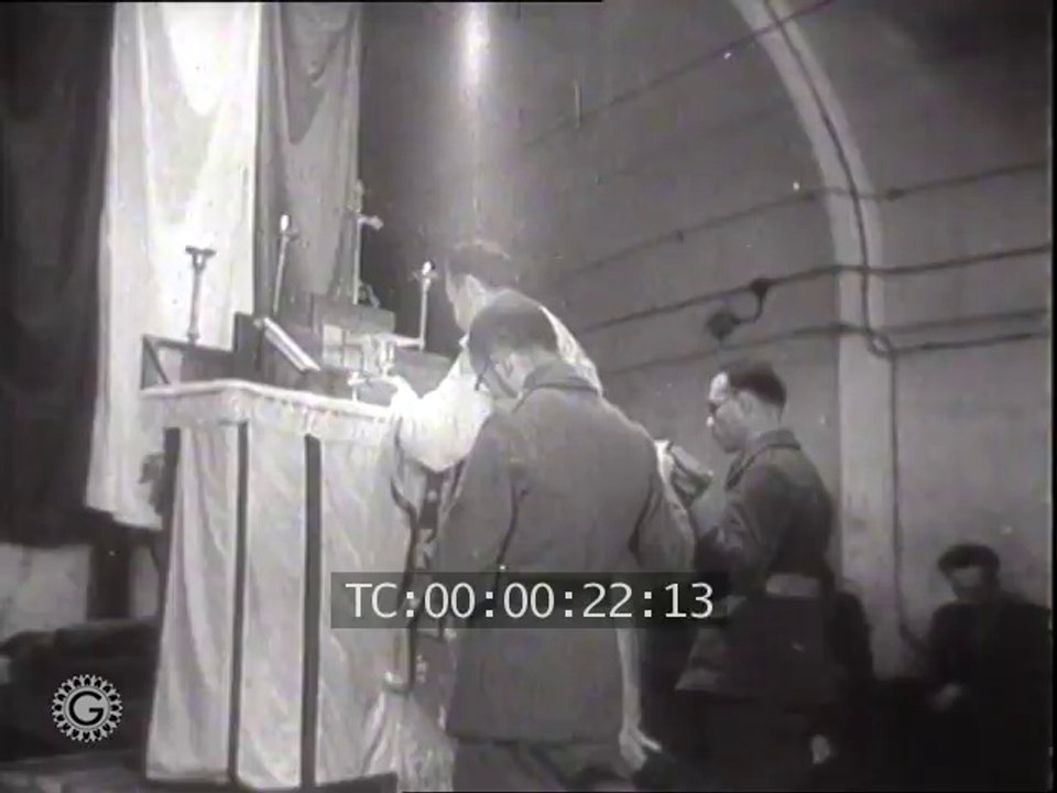 la messe dans un gros ouvrage de la ligne maginot