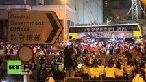 Hong Kong: Tear gas, pepper spray fired as clashes erupt