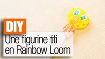 Faire une figurine Titi en élastiques Rainbow Loom - Tuto DIY