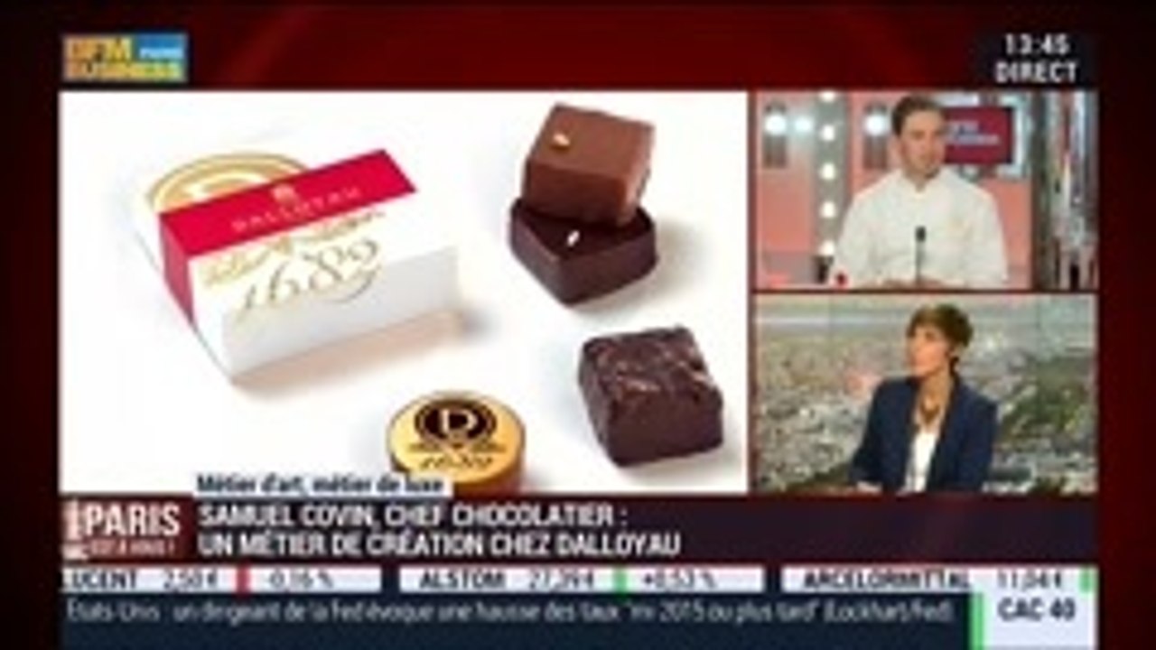 Métiers d'art, Métiers de luxe: Chef chocolatier, dans Paris est à vous – 26/09