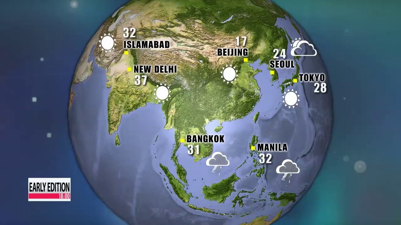 Cloudy skies nationwide except on Jeju island