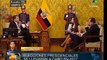 Señala Correa que desde el exterior pretenden desestabilizar Ecuador