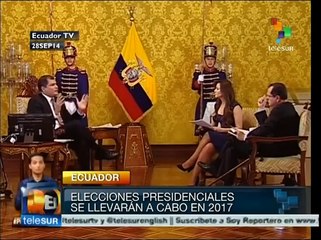 Señala Correa que desde el exterior pretenden desestabilizar Ecuador