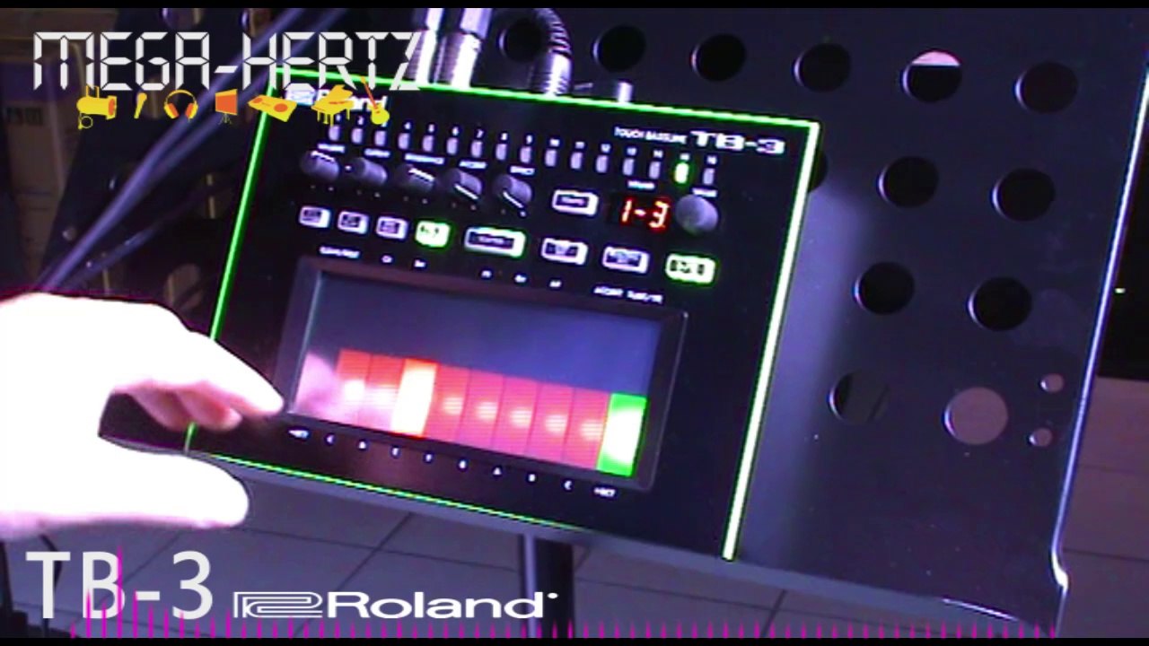 Démo Roland TB-3 (Français) ligne de basses séquentielle Mega-Hertz.fr