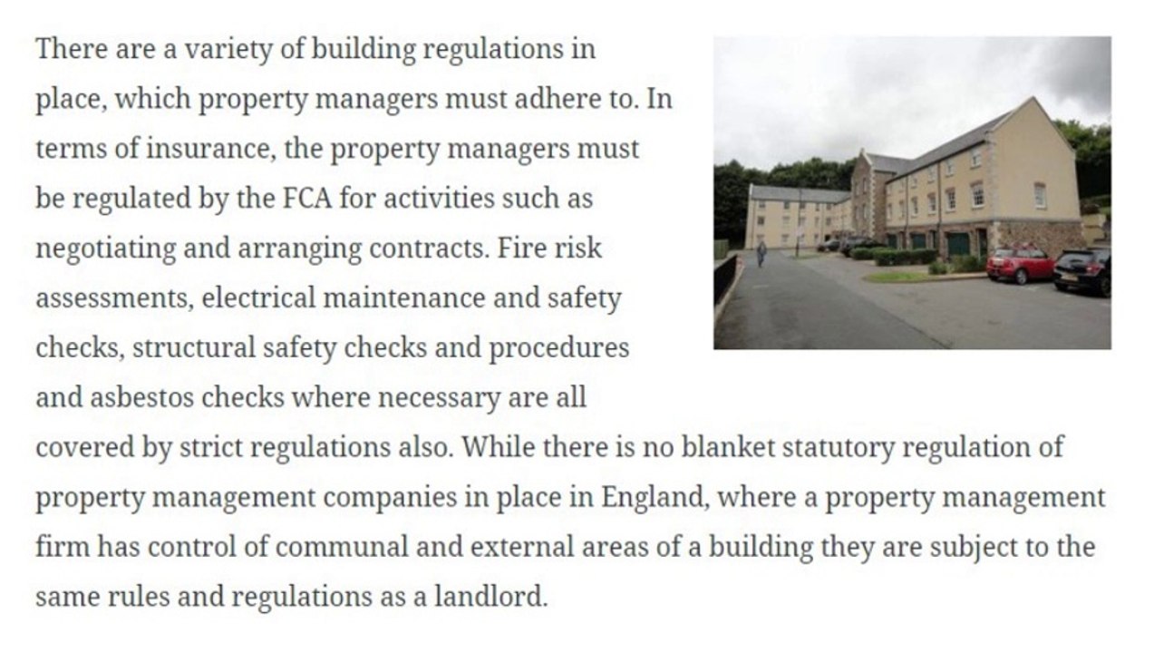 Buildings Regulations from Hamilton King Residential Property Management