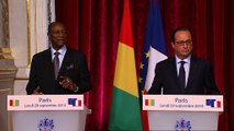 Déclaration conjointe à la presse avec M. Alpha Conde, président de la République de Guinée Conakry