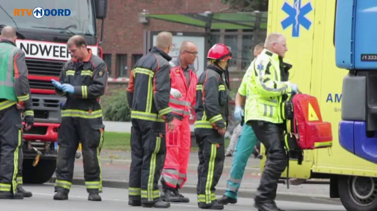 Beelden: Ongeval met fietser en vrachtwagen op Damsterdiep in Groningen - RTV Noord