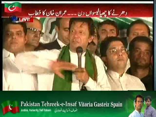 PTI Chairman Imran Khan Speech – 29th September 2014