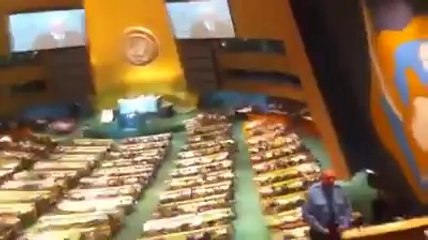 Recep Tayyip Erdoğan BM'de arbede