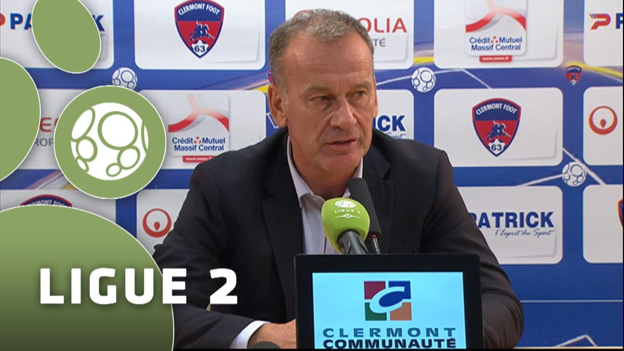 Conférence de presse Clermont Foot - ESTAC Troyes (1-0) : Corinne DIACRE (CF63) - Jean-Marc FURLAN (ESTAC) - 2014/2015