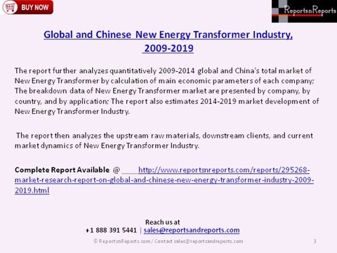 Global and Chinese New Energy Transformer Industry, 2009-2019