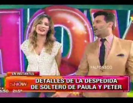 Paula en Este es el Show 1 (hablan de las despedidas de solteros de PyP) - 29 de Septiembre
