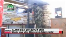 IS group within 3 kilometers to Syria's Kobani monitor
