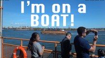 An elevator on a BOAT!  The elevator on the Staten Island Ferry