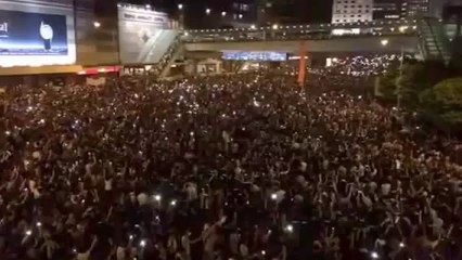 Hong Kong: manifestacion pacifica 29-09-2014