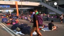 Deuxième nuit dans la rue pour les manifestants hongkongais