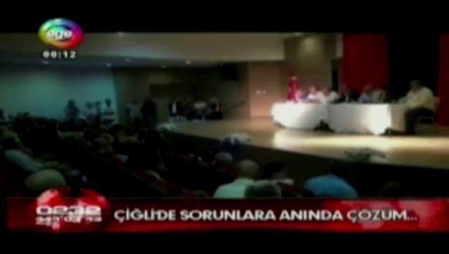Ege Tv'de yayınlanan ''Çiğli'de halk gününde sorunlara anında çözüm ''haberi
