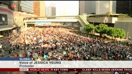 BBC 香港民主化要求座り込みデモ - 4日目