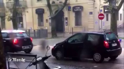 Inondations : en kayak dans les rues de Montpellier