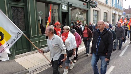 VESOUL : LES RETRAITES BATTENT LE PAVE