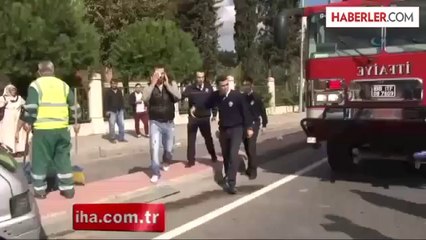 Kaza Yapan Araç Alev Aldı: 2 Yaralı