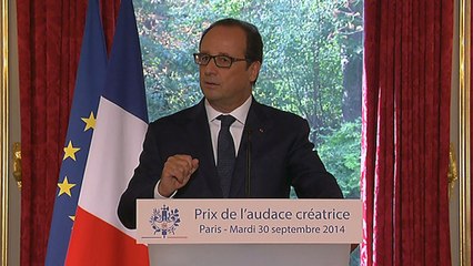 Déclaration à l'occasion de la remise du Prix de l'Audace créatrice 2014