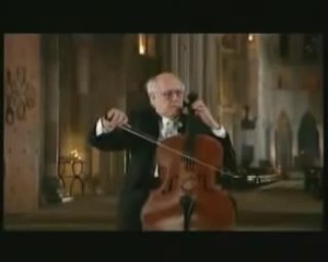 Rostropovich plays the Prelude from Bach's Cello Suite No. 1