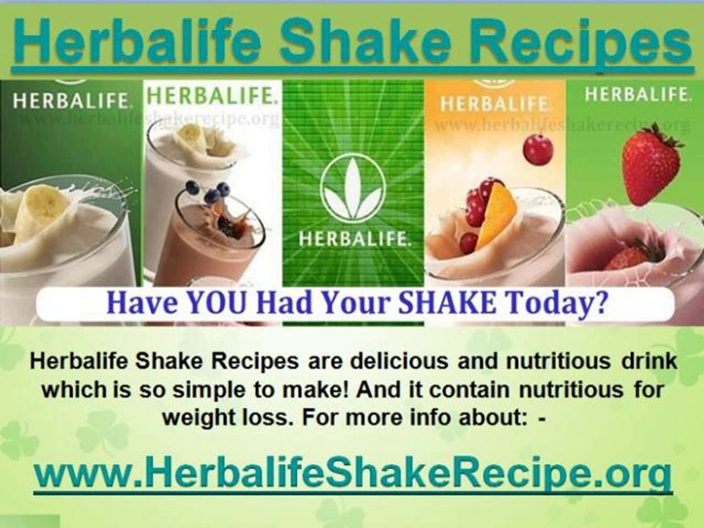 Best herbalife shake recipes