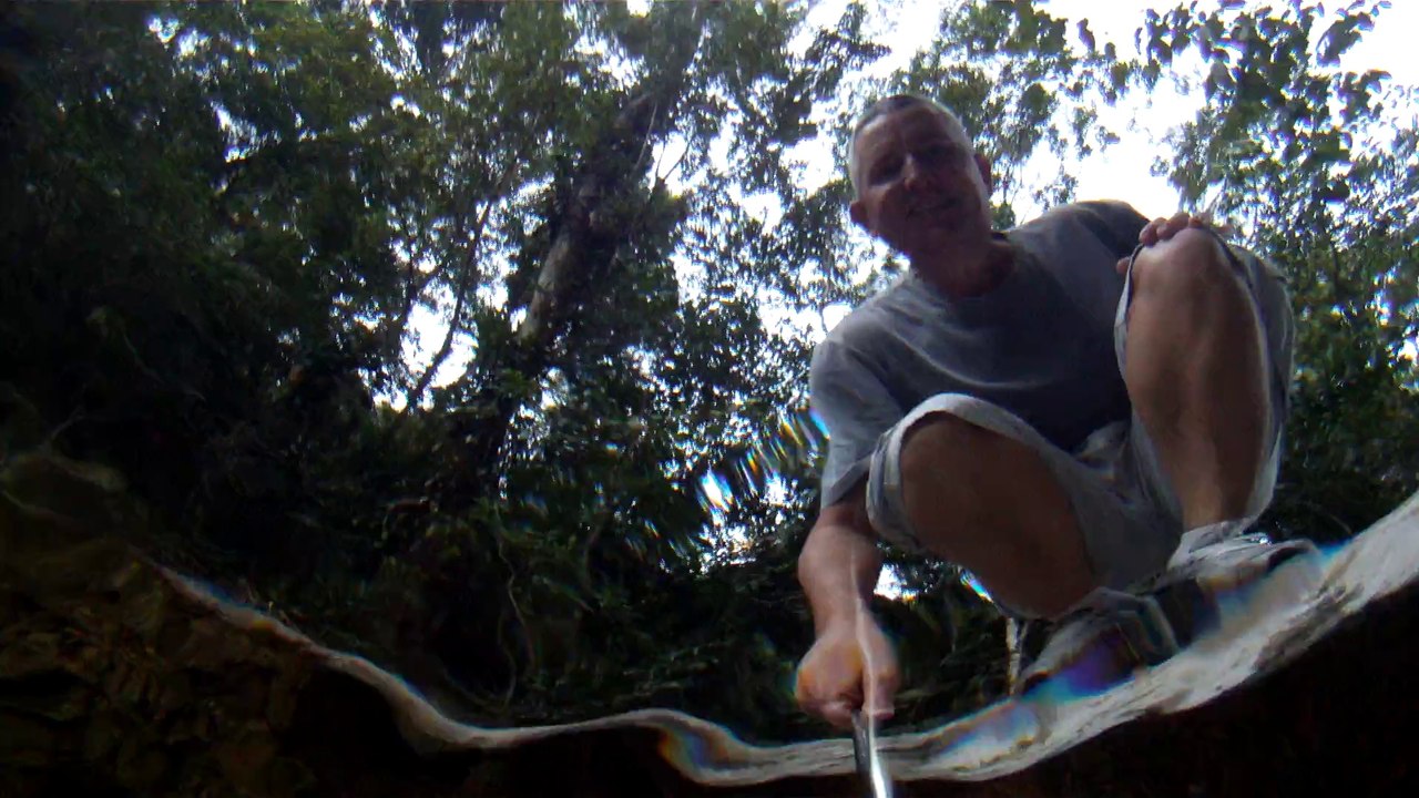 Caminhada na Cachoeira do Camburi, SP, Ubatuba, Brasil, Marcelo Ambrogi