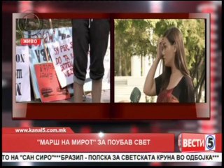 МЕЃАШИ ОРГАНИЗИРАШЕ МАРШ НА МИРОТ ЗА ПОУБАВ СВЕТ