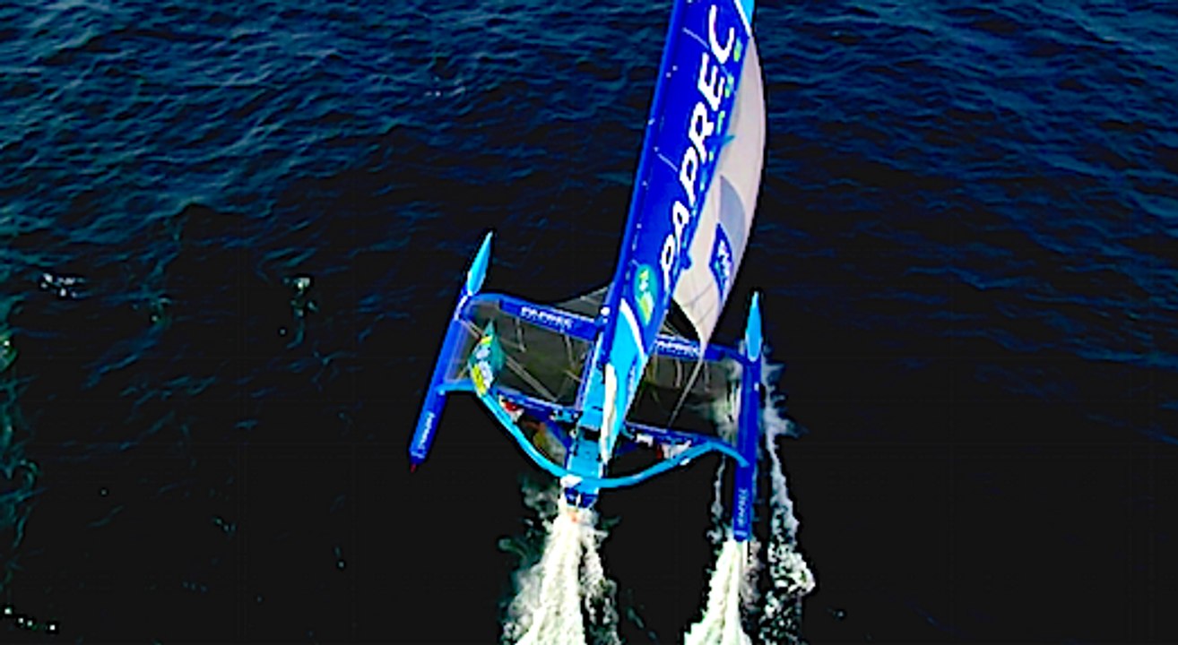 25 septembre 2014 - Ultime PAPREC RECYCLAGE vu du ciel - Route du Rhum Destination Guadeloupe 2014