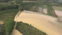 Images aériennes BFMTV des inondations dans l'Hérault