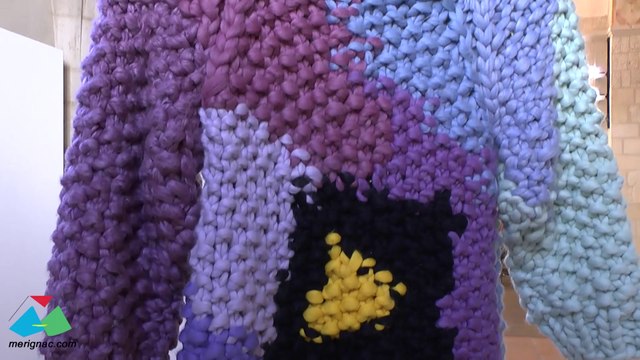 Tapisseries exposition d'art contemporain à la Vieille Eglise Saint-Vincent de Mérignac de Daniel Dewar et Grégory Gicquel