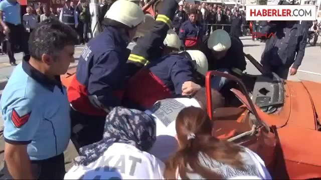 Tokat İtfaiyesinden Yangın Tatbikatı