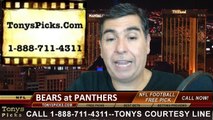 Carolina Panthers vs. Chicago Bears Free Pick Prediction NFL Pro Football Odds Preview 10-5-2014