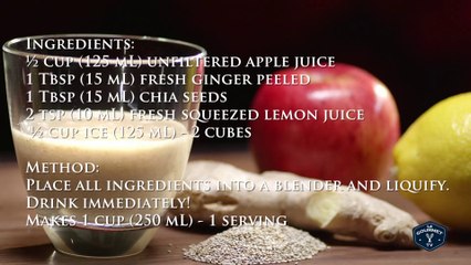 Apple Ginger Lemon Smoothie Recipe