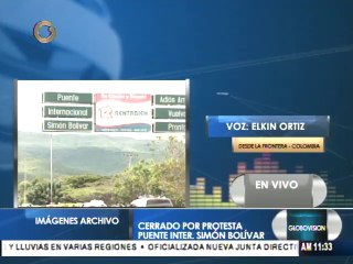 Comerciantes se enfrentan a la GNB y policía colombiana en la frontera