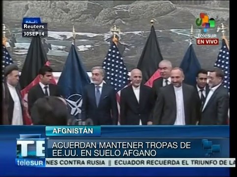 Ghani Ahmadzai firma acuerdo con EE.UU. de mantener tropas en su país