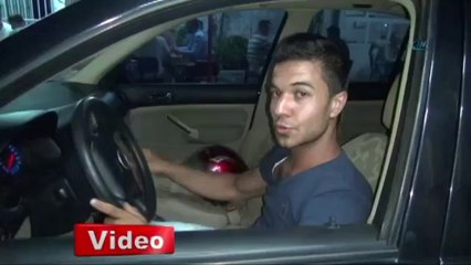 Otomobil sürücüsüne kasksızlık cezası WwW.HaBeRKaSaBa.Com