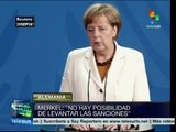 Alemania a favor de no relajar sanciones contra Rusia