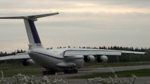 Ilyushin 76TD Take Off  Tampere Pirkkala airport in Finland