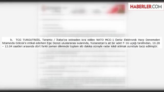 Yunan Jetlerinden Türk Gemisine ve Uçaklarına Taciz