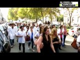 VIDEO. A Tours, pharmaciens, notaires et huissiers de justice unis pour manifester dans la rue.