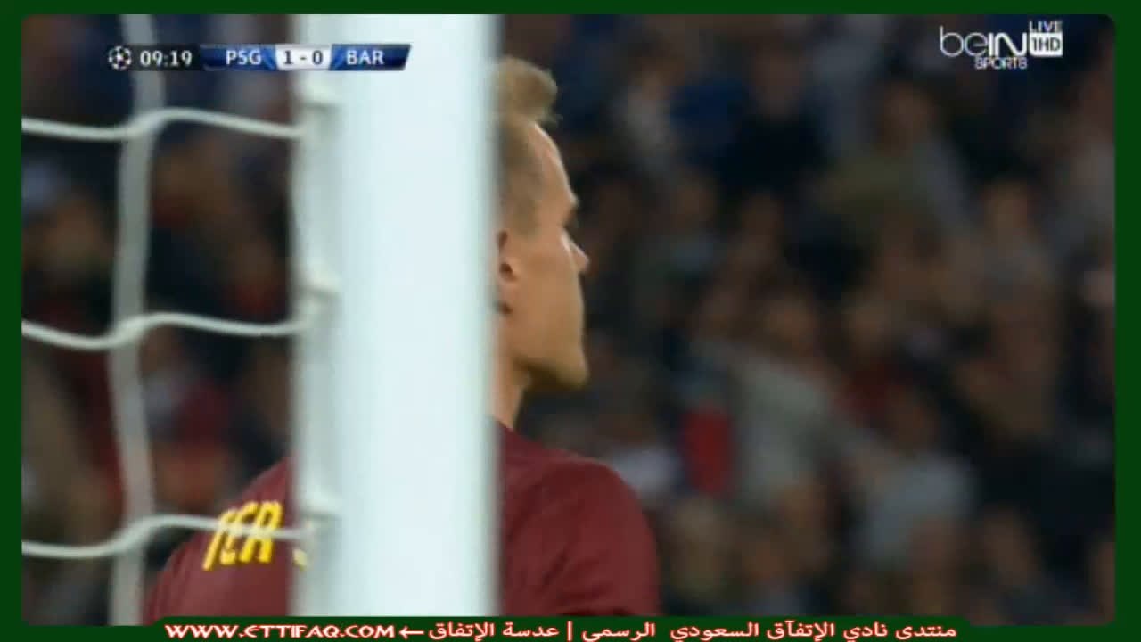 هدف باريس سان جيرمان على برشلونة -دوري أبطال أوروبا
