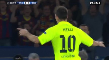 Lionel Messi amazing goal Paris SG Barcelona