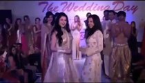 Bhagyashree dances on ramp for Amy Billimoria