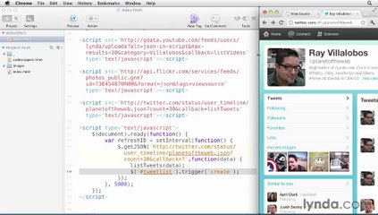 jQuery Mobile Web Applications - Handling Automatic Updates with the Twitter API - Live Updates