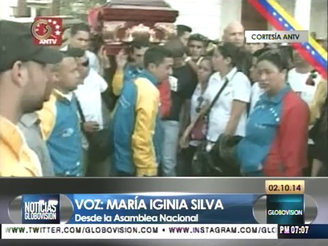 Rinden honores a Robert Serra en capilla ardiente en la AN