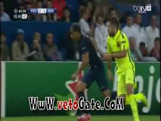 ملخص خاص مباراه باريس سان جيرمان ضد برشلونه
