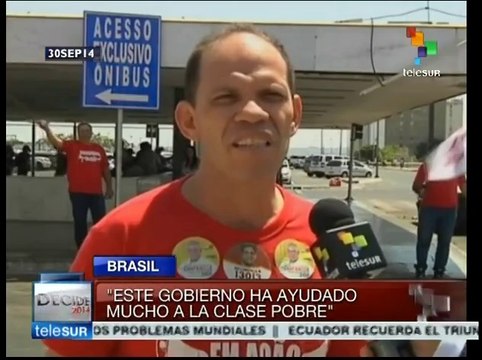 Brasil: Dilma Rousseff crece en las encuestas a días de los comicios